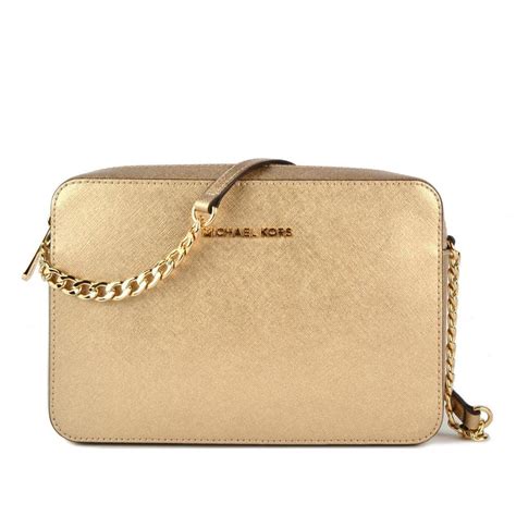 michael kors crossbody gold chain|Michael Kors gold crossbody.